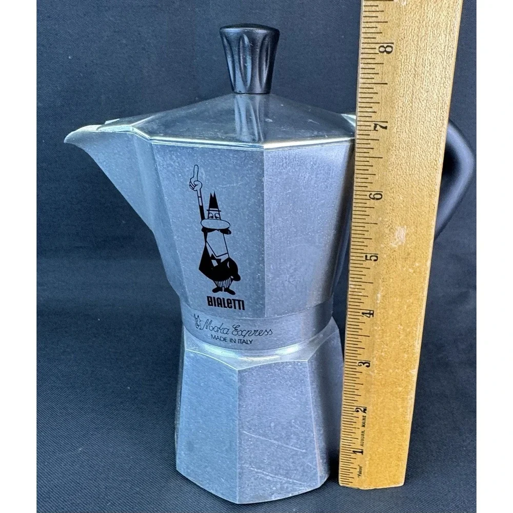 Bialetti Moka Express Stovetop Pot Coffee Espresso Maker Rusinallo Italy
